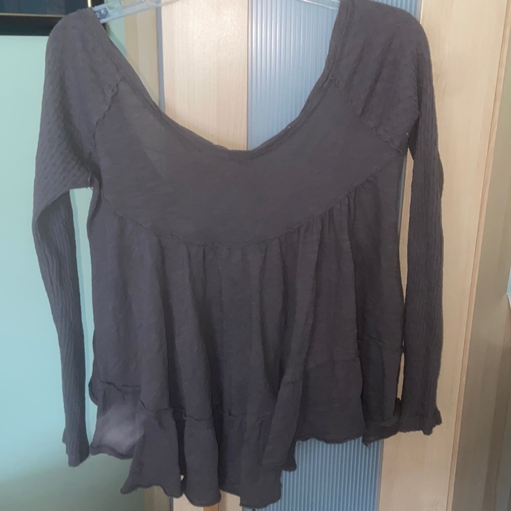 Free People long sleeve with open back (size medium)